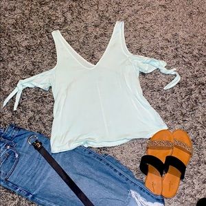 Mint green tank top size S